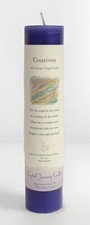 CREATIVITY Pillar Candle - 1.5"x7" Crystal Journey Candles Reiki Herbal