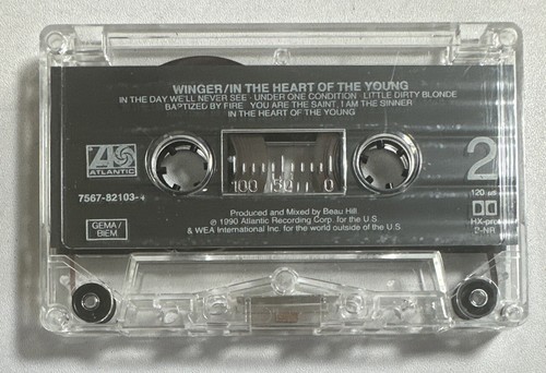 Winger - In The Heart Of The Young Cassette Tape Hard Rock Ex / Ex Condition - Picture 7 of 7