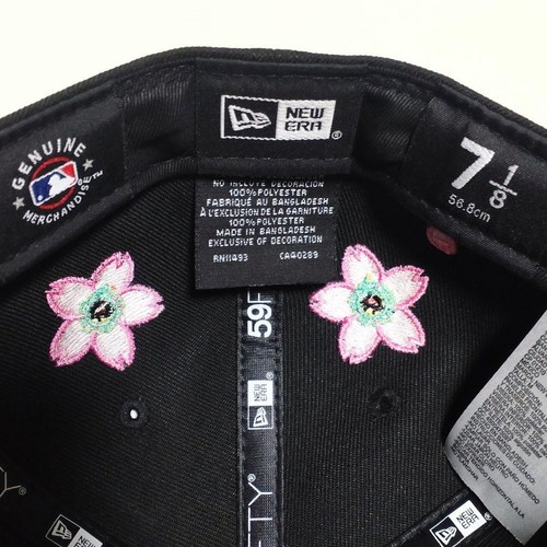 Takashi Murakami x MLB Tokyo Series New Era 59Fifty Dodgers Hat Black 7 1/8 - Picture 10 of 10