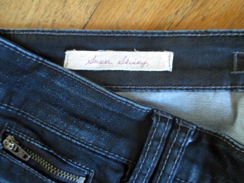 DECREE SUPER SKINNY DARK WHISKERED JEANS SZ 9 - Picture 6 of 7