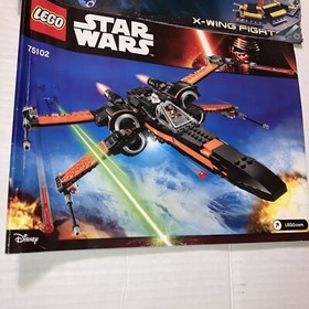 Lego Star Wars Manuals Only 7140 (1999) & 75102 (2015) Poe's (X-Wing Fighter)