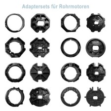 Adapter Set f&uuml;r MS  MF Rohrmotor Rolladen Motor Achtkantwelle Markisen Rundwelle