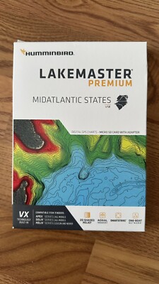 Humminbird LakeMaster VX Premium [Midatlantic US V1] APEX/SOLIX/HELIX #602004-1