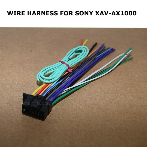 New Wire Harness For Sony XAV-AX1000 Car Stereo - Plug & Play Installation, Free Fast Shipping
