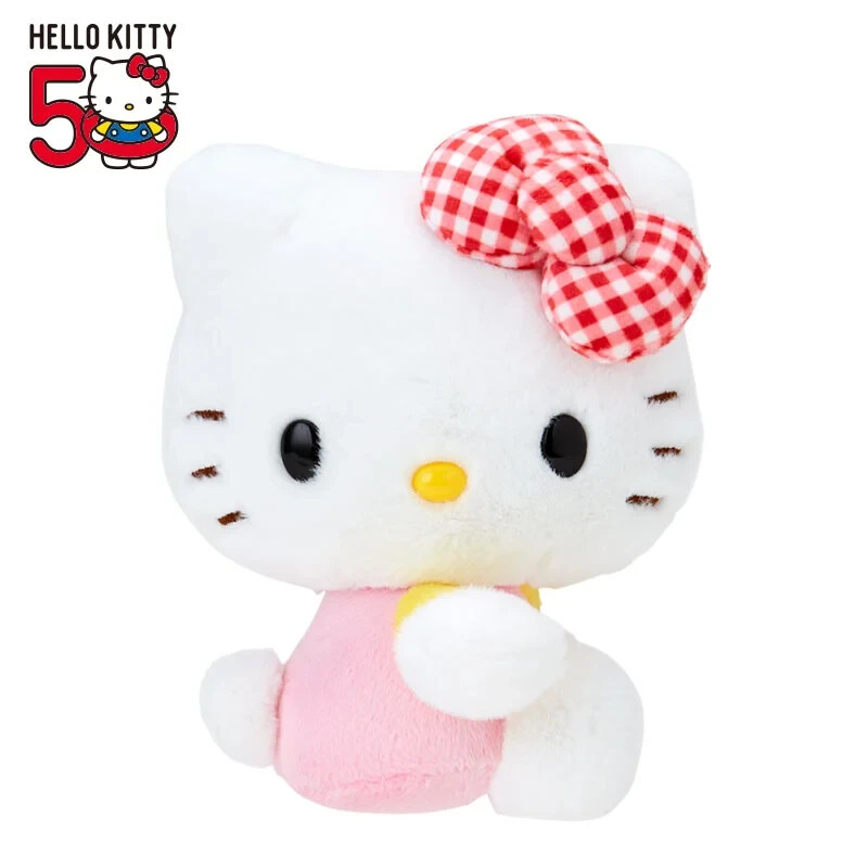 Sanrio Hello Kitty Plush Gingham Ribbon 