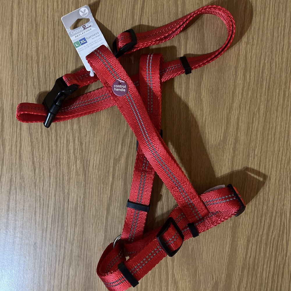 Dog Harness Red reflective l/xl