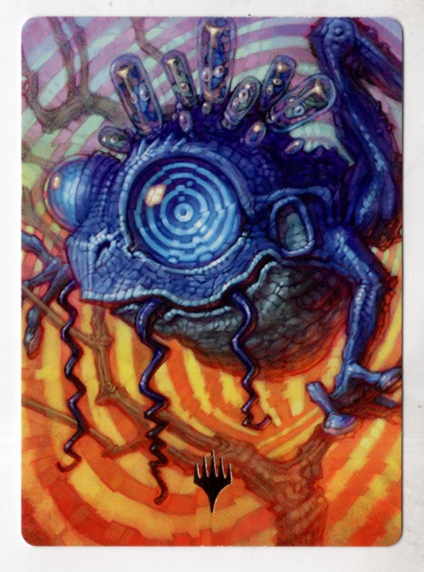 【未使用】MTG プレイマット 記憶の壺 サインド カラーステッチ加工 未使用】MTG プレイマット 記憶の壺 サインド ステッチ加工 未使用