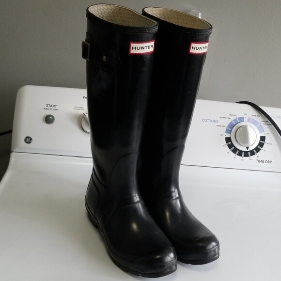 HUNTER Original 'Huntress Gloss' Rubber Rain Boots US… Gem