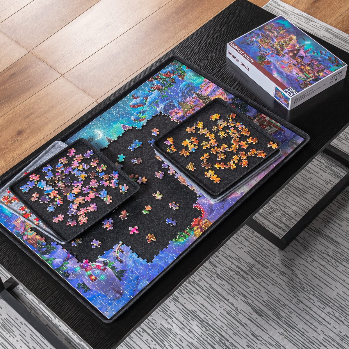 Neigbare Puzzle-Platte Aus Filz Für Bis Zu 1000 Te Produktbild-Vorschau 10