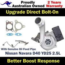 Turbo Pros Billet Turbo+Oil Feed Pipe For Nissan Navara D40 YD25 2.5L 2010+