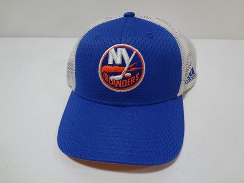 Vintage NHL New York Islanders LOGO Stretch Fit L/XL Hat Adidas NEW NWOT - 第 1/4 張圖片
