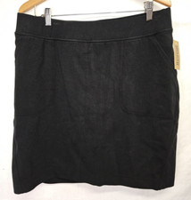 Duluth Trading Co. Size Large NoGA Naturale Black Cotton Skort
