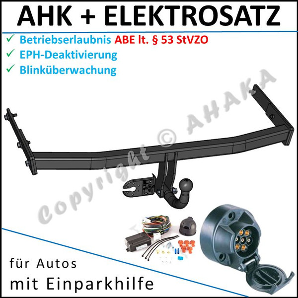 AHK ES7 FüR Audi A3 Quattro 2003- AnhäNgerkupplung Eph-Deaktivierung ES7-image