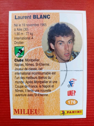 Carte De Basket Panini 1994 - Antoine Rigaudeau #21 Cholet Basket