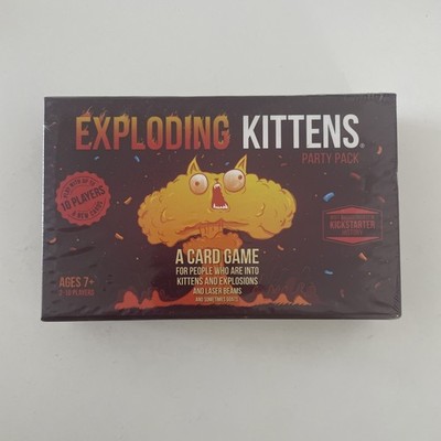 Exploding Kittens Party Pack, Up To 10 Players, Multiplayer Card Game, Strategy