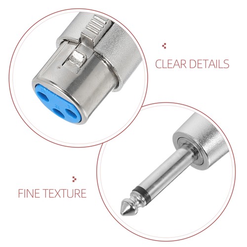 2 Pcs Microphone Adapter Connector Audio Jack Headphone Converter - 第 11/12 張圖片