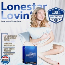 TEXAS LINEN CO. Premium Egyptian Cotton Twin XL Size Fitted Sheet Only - 22" ...