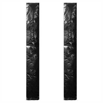 Sonnenschirmabdeckung schwarz PE 175cm Reißverschluss Kordelzug 30-35cm Durchmesser UV-beständig 80g abweisend
