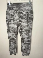 RBX Ankle Length High Waisted Leggings in Camouflage Women's Size Large w/Pocket