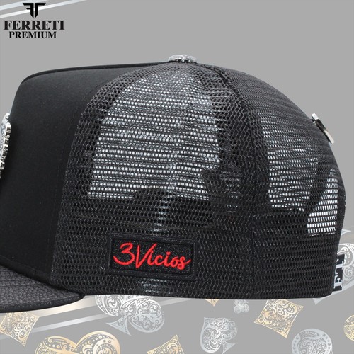 Ferreti Hats Premium FT86M Los 3 Vicios Maya Mesh Premium Hat - Picture 8 of 10