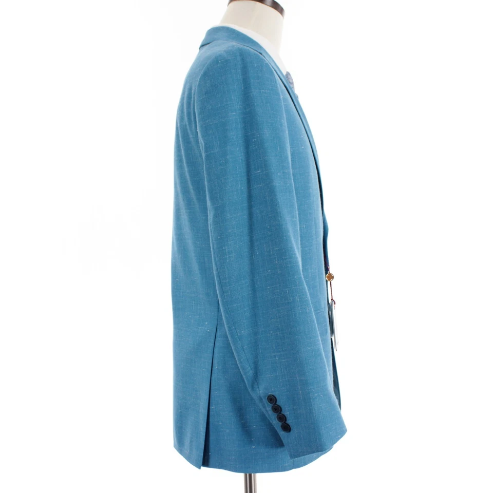 Robert Graham NWD Tremont Sport Coat Size 38R US in Blue Wool / Poly / Linen - Image 3 of 4