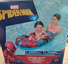 Marvel Spider-Man Kids Inflatable Pool Junior Ride-In Float Seat Boat New