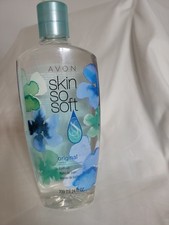 Avon Skin So Soft Original Bath Oil  Jojoba 24 fl oz New Floral Design