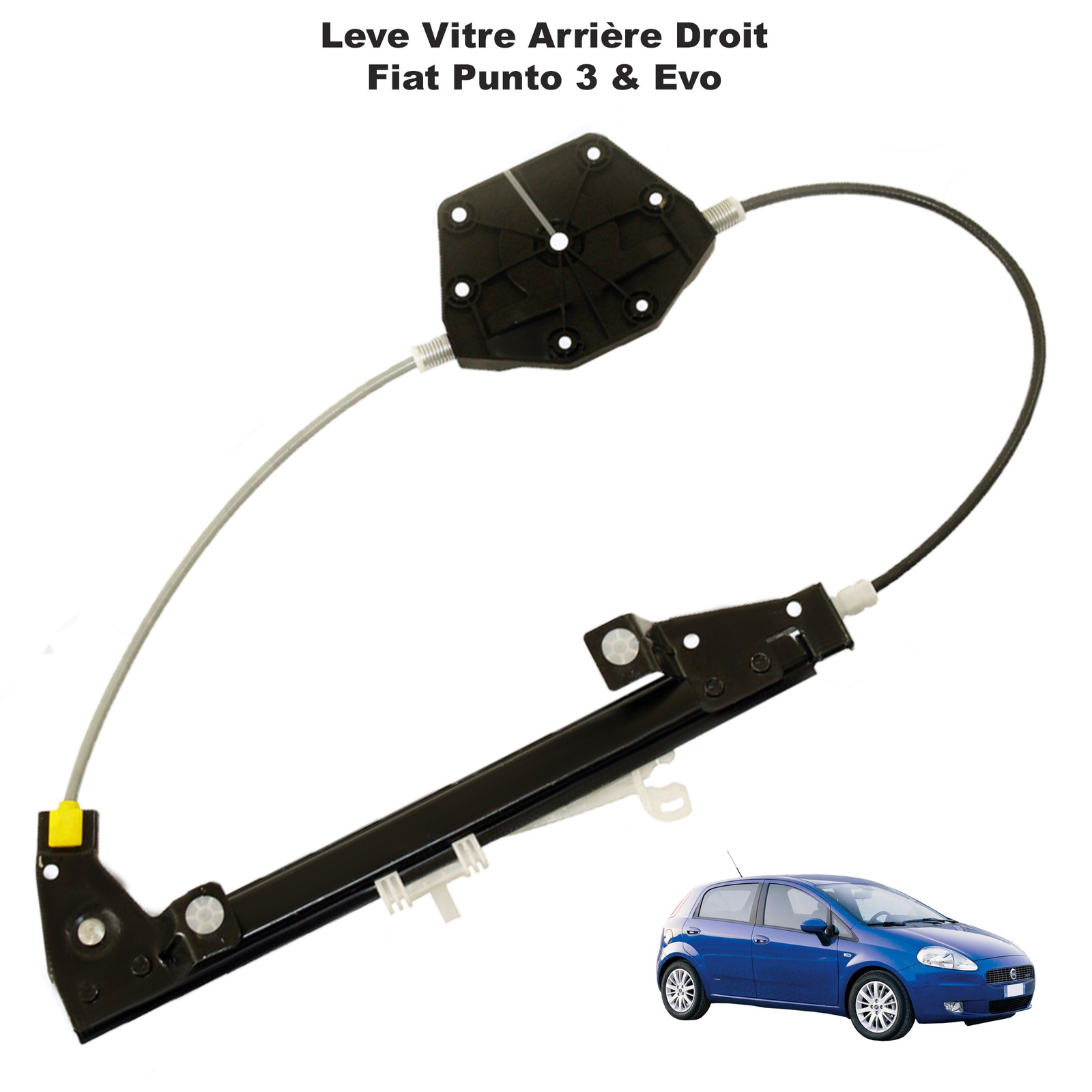 Vitre bloquée ? Réparer le lève-vitre arrière droit Fiat Punto Evo