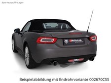Remus Duplex Sportauspuff Fiat 124 Spider 1.4l 103kW 2x102mm rund abgeschrägt