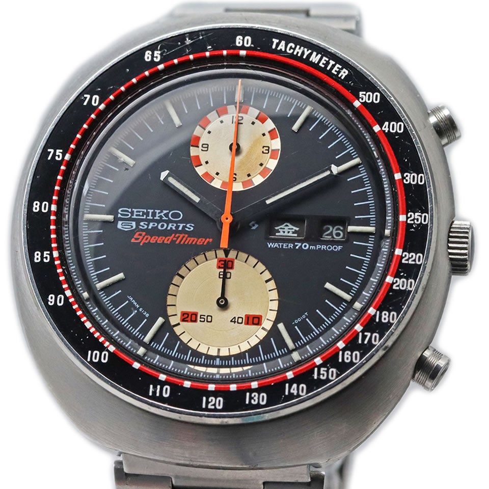 Date SEIKO Speed UFO Sports Automatic Five Chronograph 6138-0010 Day - vintagewatches.pk
