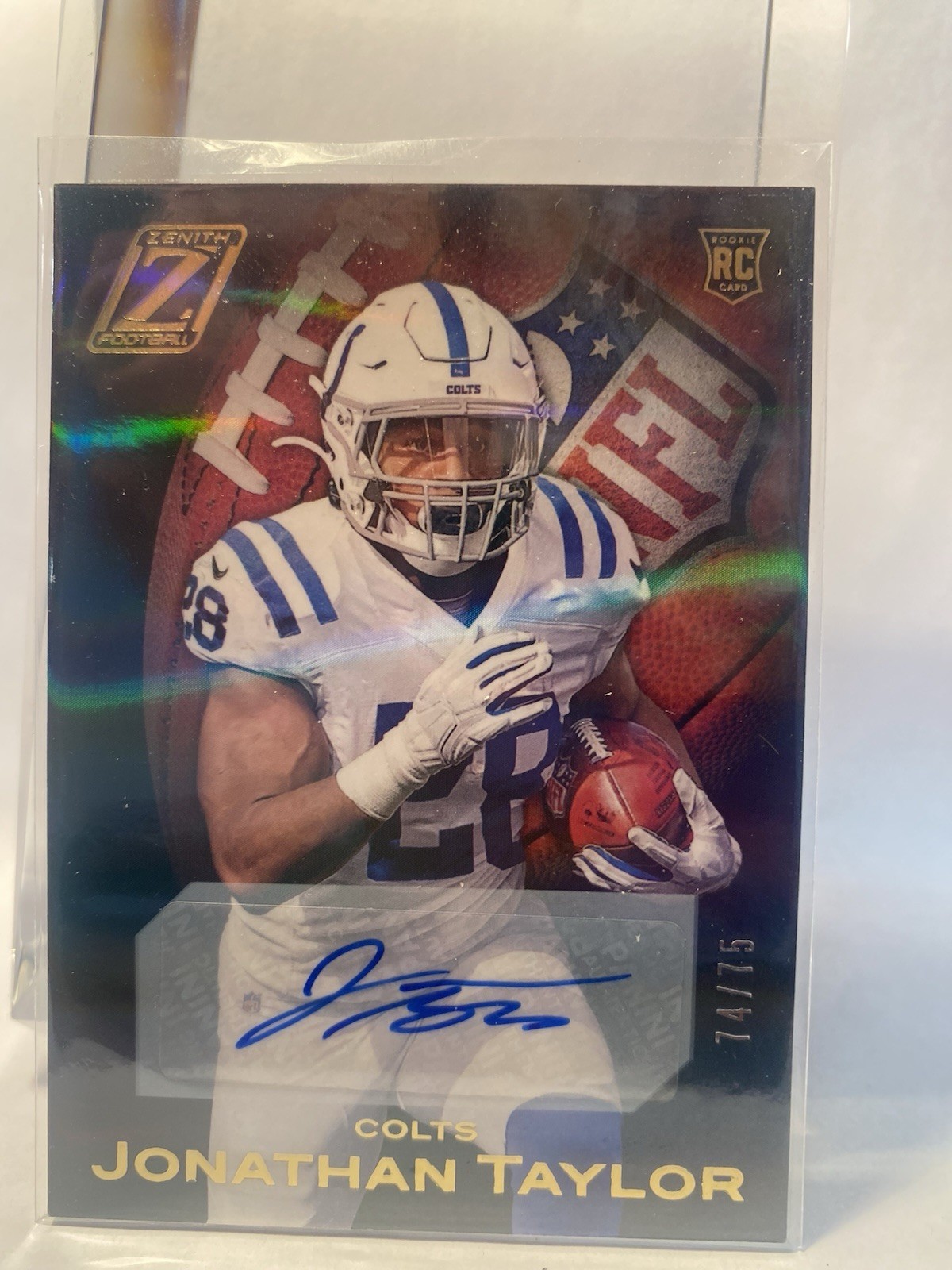 Jonathan Taylor Panini Zenith #60 Autograph