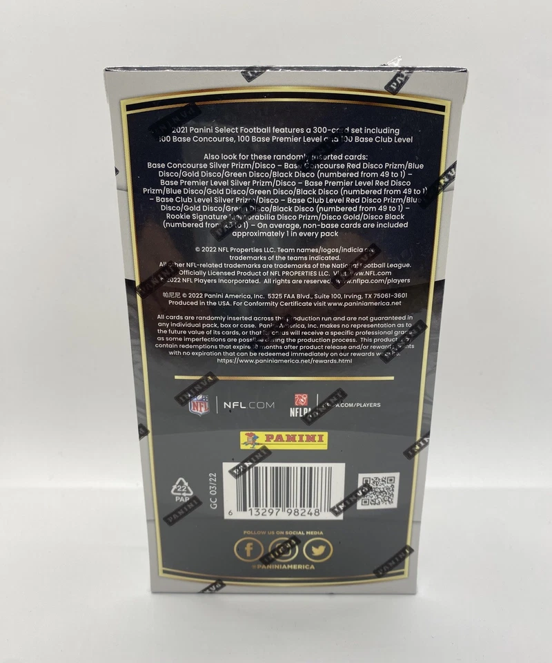 2021 PANINI SELECT FOOTBALL H2 HYBRID SEALED BOX Lawrence Chase Smith Murray - Image 2 of 4