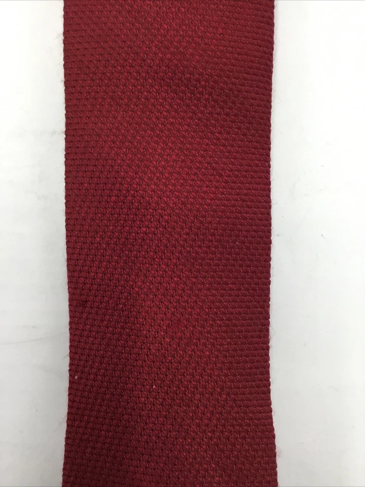 Corbata Lauren Ralph Lauren roja con textura lisa-OS Foto 3 de 4