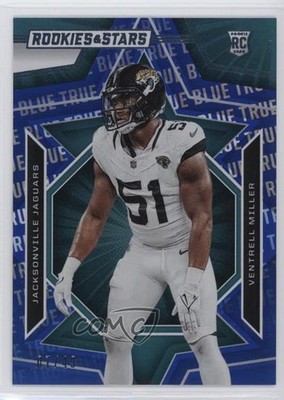 2023 Panini Rookies & Stars Rookies True Blue 7/49 Ventrell Miller #194 RC rw6