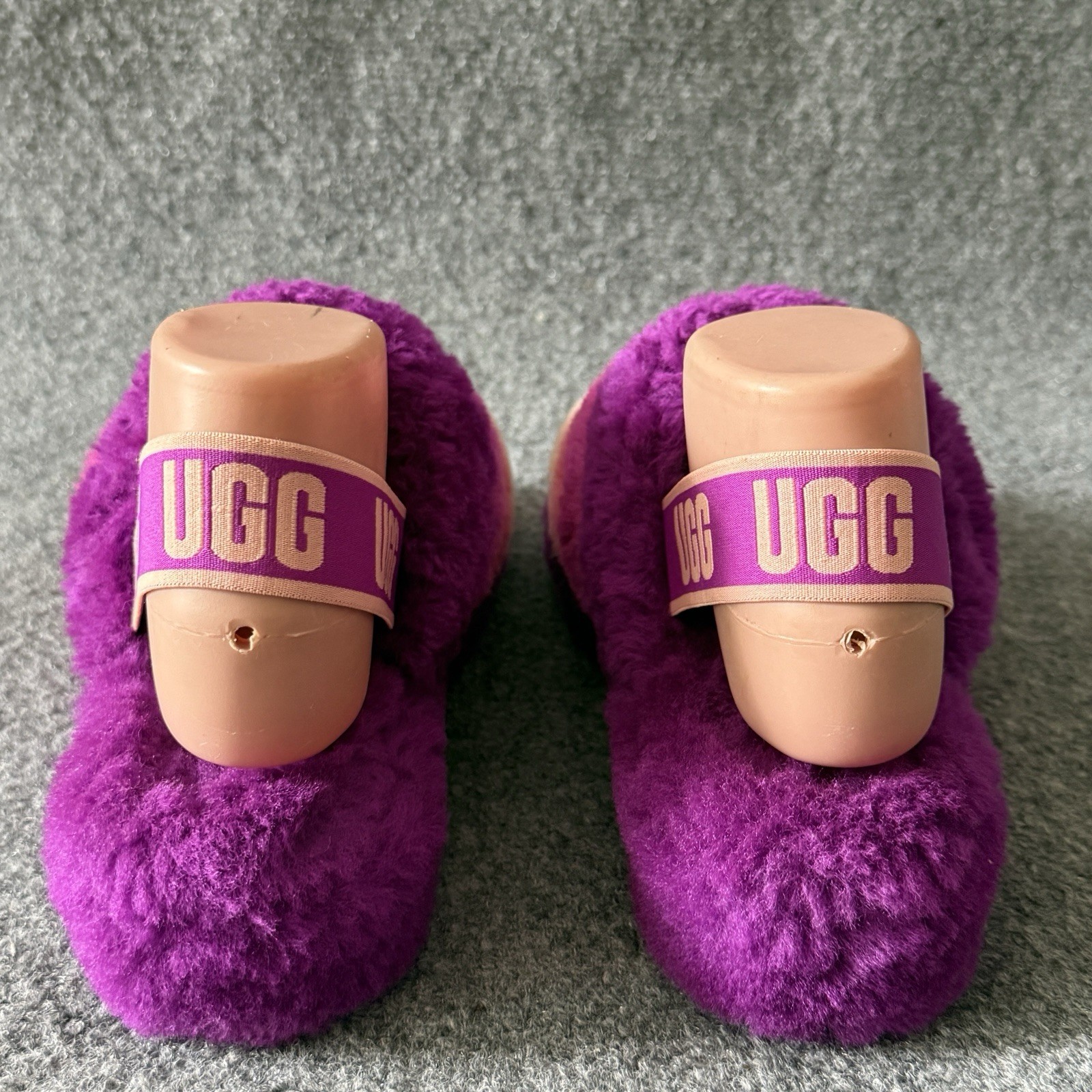 UGG Women's Fluff Yeah Slide Sandals Women's 9 Slide Berrylicious Cozy slipper image 6