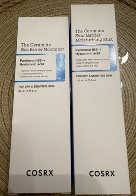 2 COSRX Ceramide Skin Barrier Moisturizer 2.7 oz Mist 4.05 oz Dry Sensitive Set