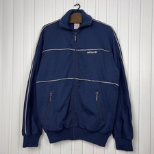 NWOT ADIDAS Vintage 80s Track Jacket Navy Blue Zip Up YUGOSLAVIA Size Us M