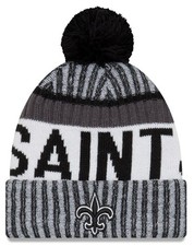 Authentic NWT New Era NFL Sideline Alt Black  White Sport Knit Beanie With Pom