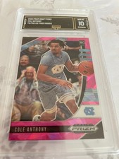 COLE ANTHONY MAGIC 2020 PRIZM DRAFT PICKS CRUSADE PINK ICE PRIZM RC 89 GRADED 10