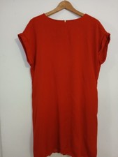 Phase Eight Chilli Red Pia Pleat Dress Size 14