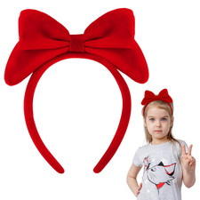 Red Bow Headband Bow Headbands for Women and Girls Costumes for Girls Snow White
