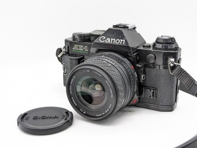 Excellent Condition Functional CANON AE 1 PROGRAM Wide Angle Lens Set Film Camer