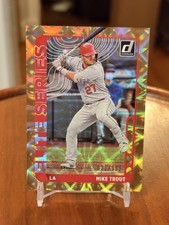 2021 Donruss Baseball Mike Trout 031/999 Gold Elite Series #ES2