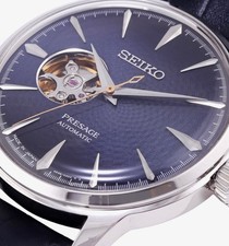 Seiko Presage Cocktail “Blue Moon” Open Heart Automatic Blue Dial Watch SSA405J1 2