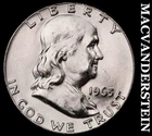 1963 Franklin Half Dollar - Choice Gem Brilliant Unc  Lustrous  #J8765