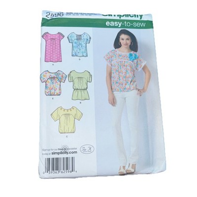 Women's Loose Fit Tunic Top Shirt Sewing Pattern UNCUT Size 14-22 Summer Prairie