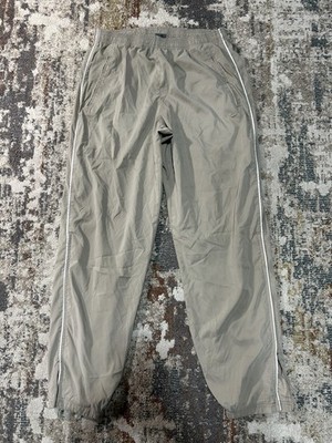 Vintage Nike Nylon Drill Track Zip Up Pants Swoosh Men s Large