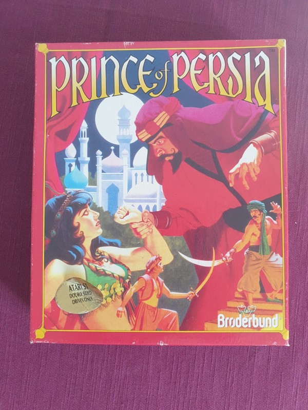 Atari St Game Prince Of Persia Boxed Broderbund Complete In Full Working Order