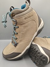 Columbia Women Mount Carmel Mid Waterproof Sz 9.5 Ancient Fossil, Dark Turquoise
