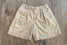 RARE VINTAGE 80s 90s Liz Claiborne "LizWear" Khaki Mom Shorts Women's Size 16